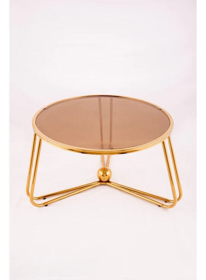 Mercedes Center Table Gold Stainless Steel